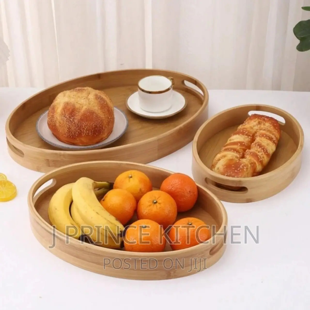 Bamboo Serving 3pcs Tray