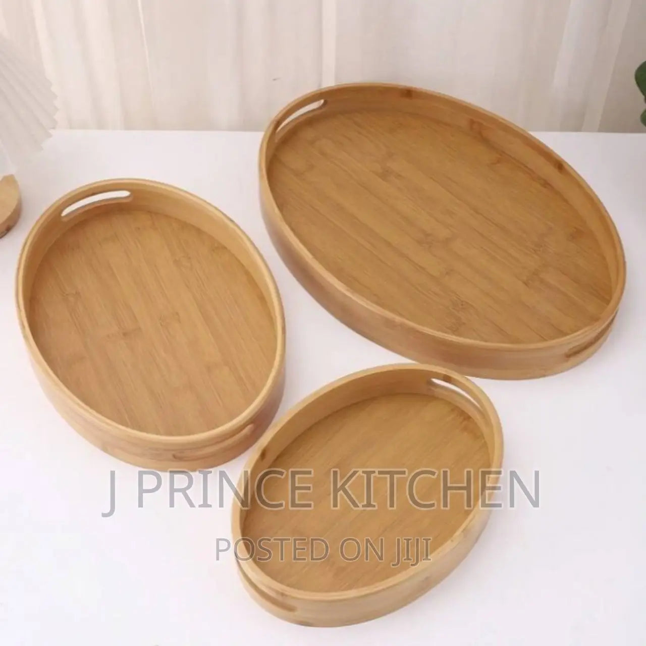 Bamboo Serving 3pcs Tray