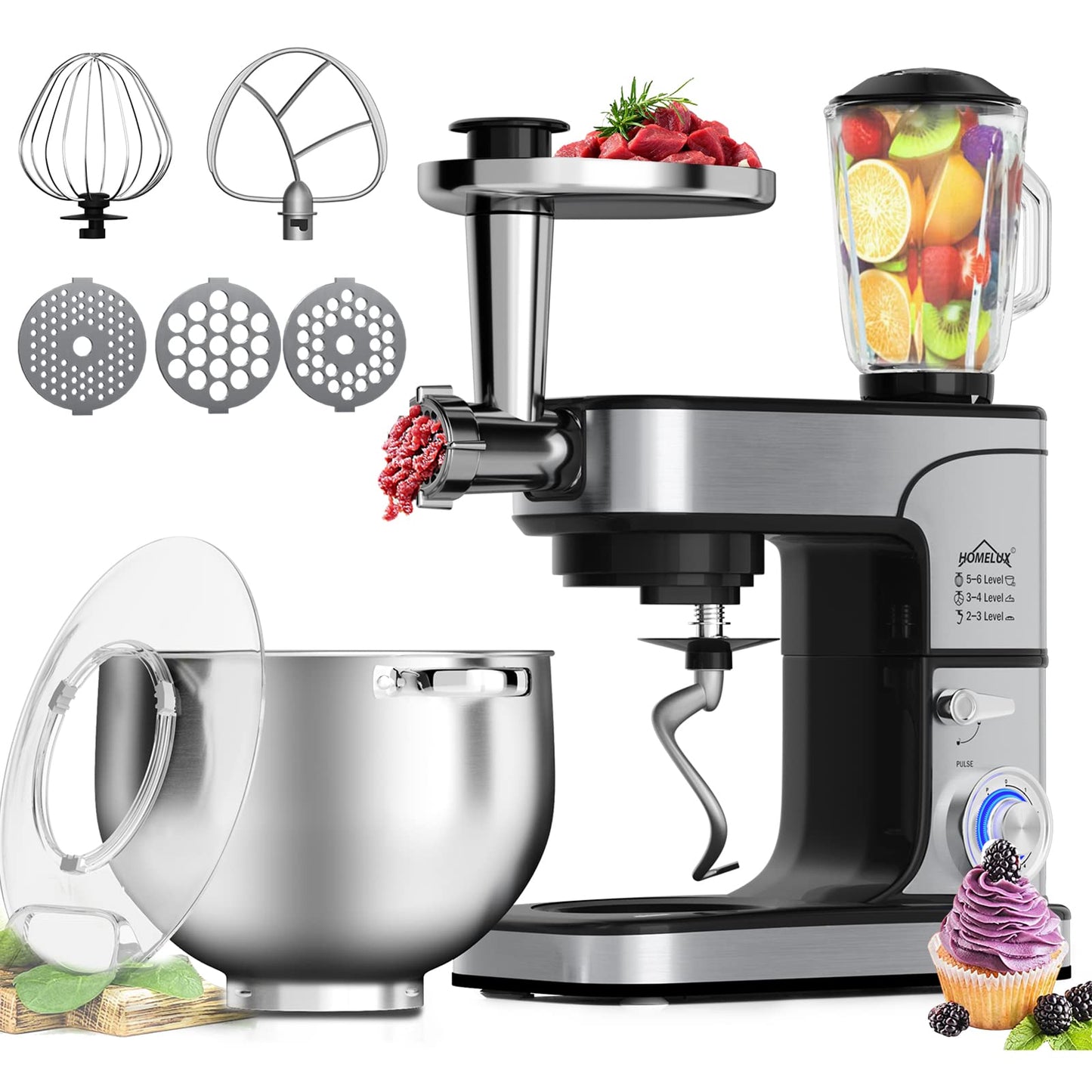 3 IN 1 HOMELUX FOOD PROCESSOR