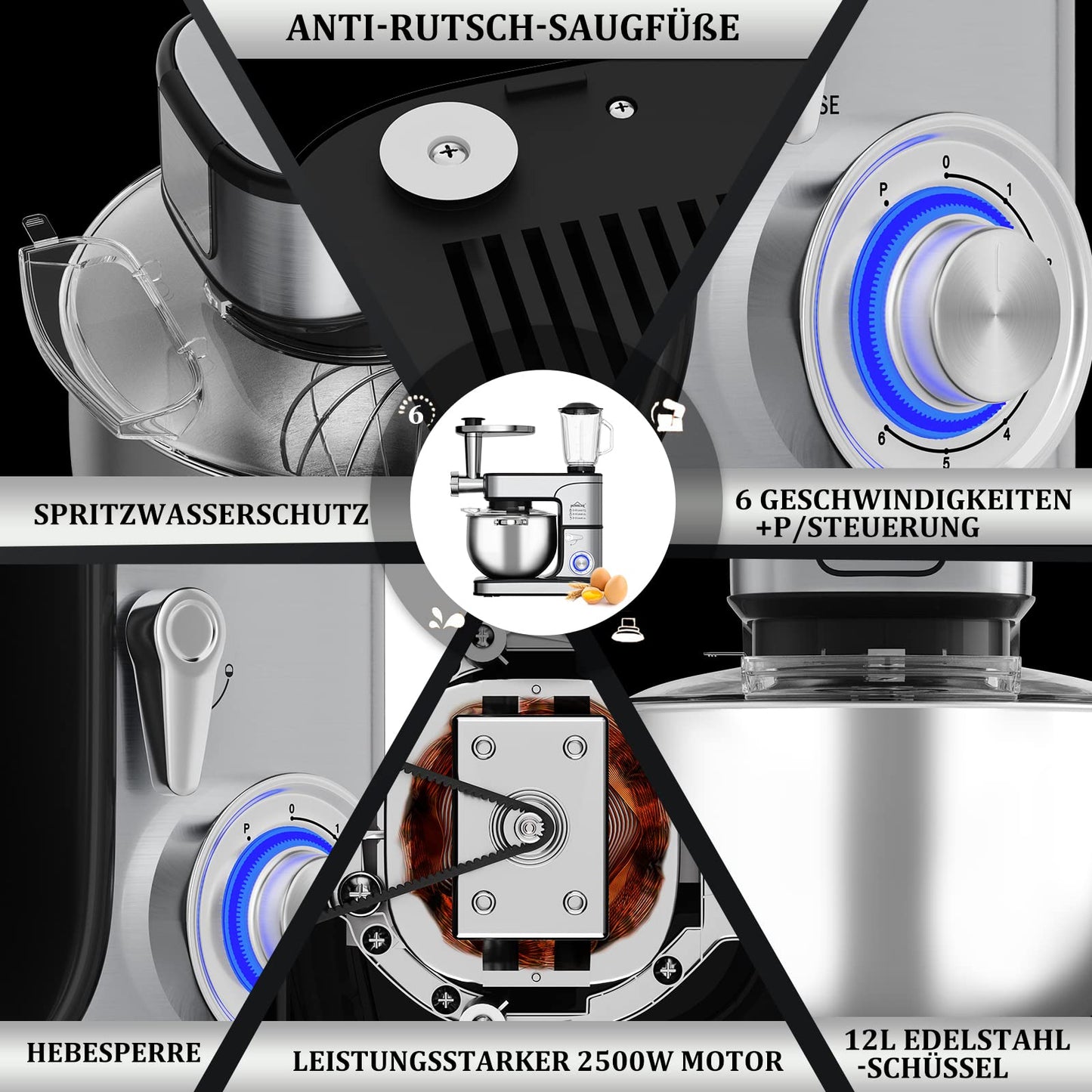 3 IN 1 HOMELUX FOOD PROCESSOR