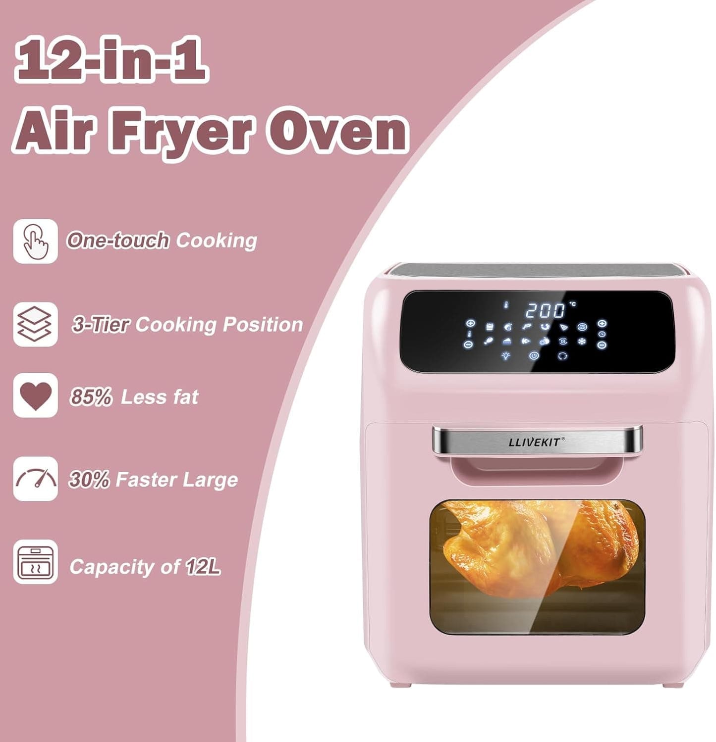 LLIVEKIT 12L Air Fryer