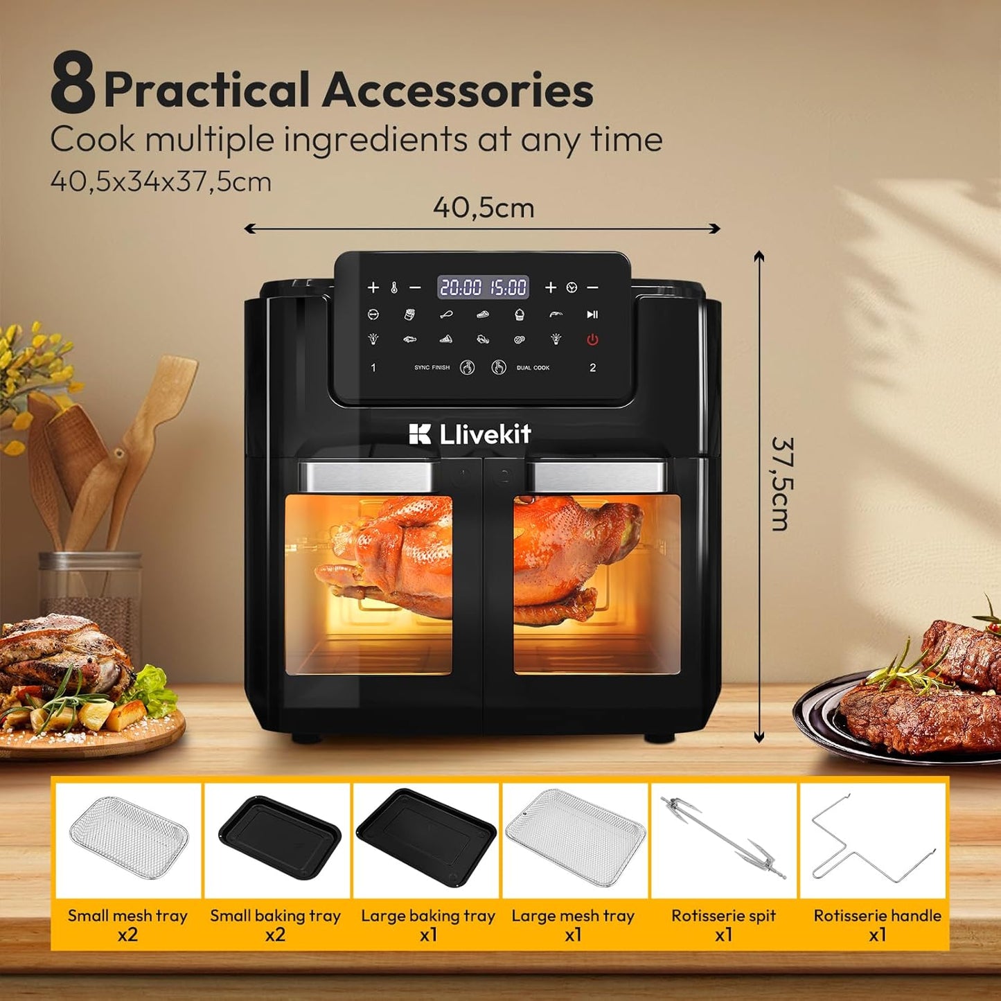LLIVEKIT 12L Air Fryer