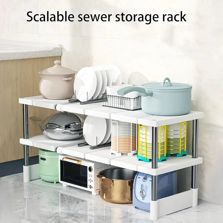 Expandable UnderSink Rack
