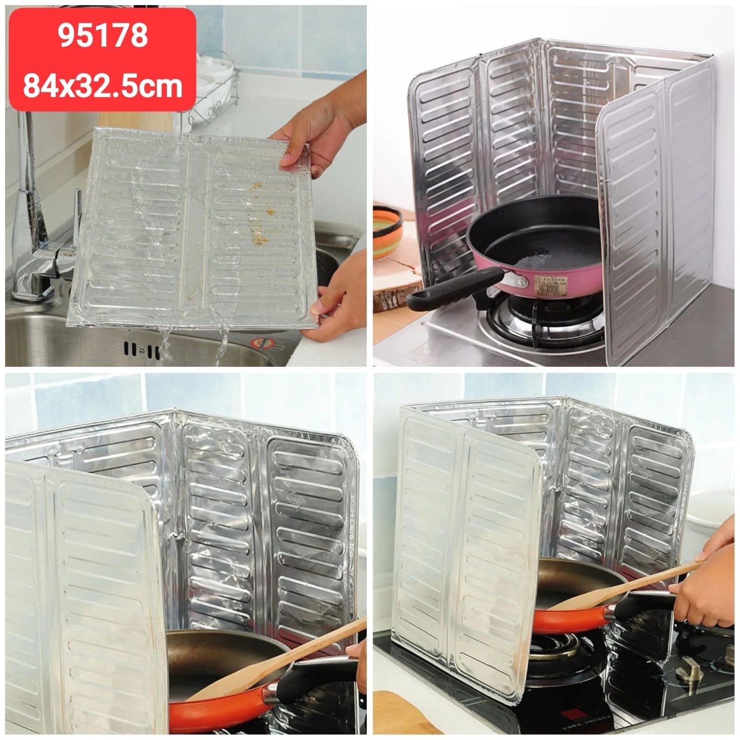 6 PCS KITCHEN OIL SPLASH GUARD