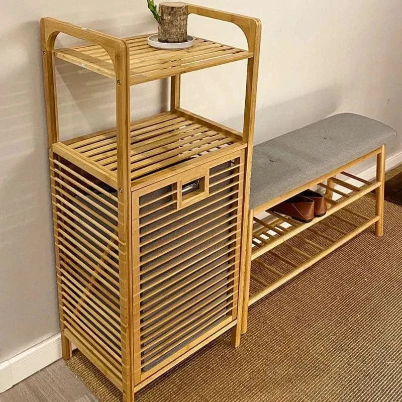 Wooden Clothes Storage Basket FR1677