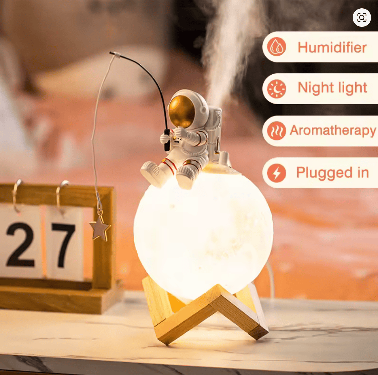 SPACE MOON HUMIDIFIER LAMP ll2285
