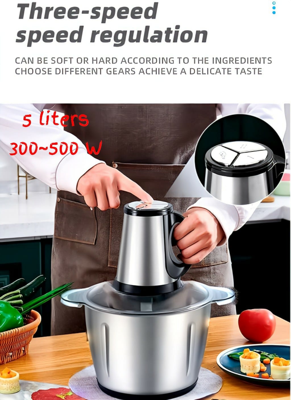 Multifunctional electric food processor