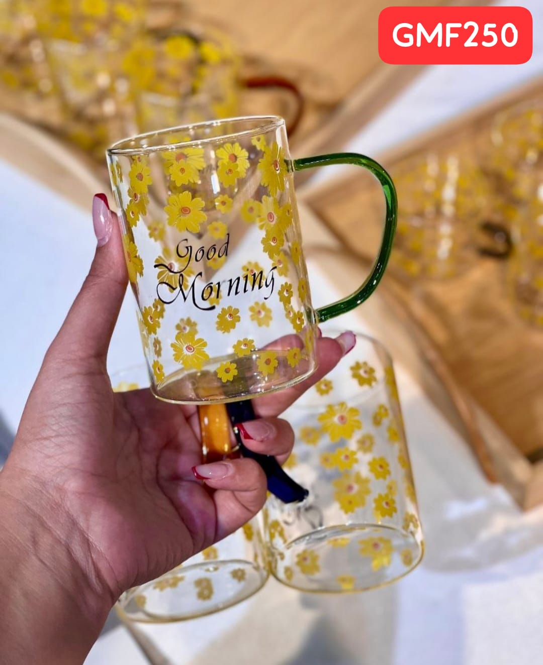 GOOD MORNING MUGS 6 PCS