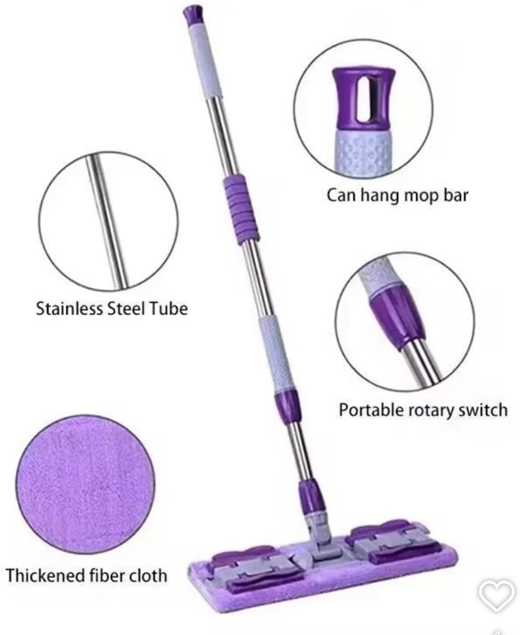 Clamped Flat Mop