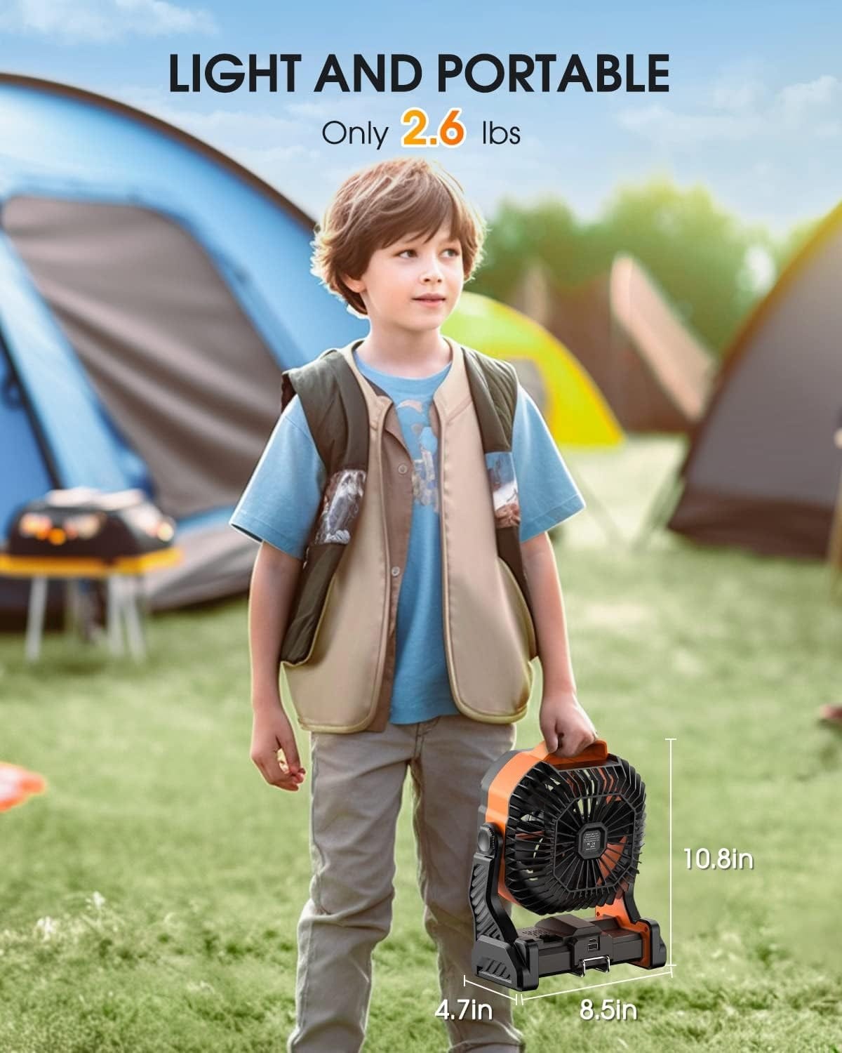 PORTABLE DOUBLE FAN POWERBANK