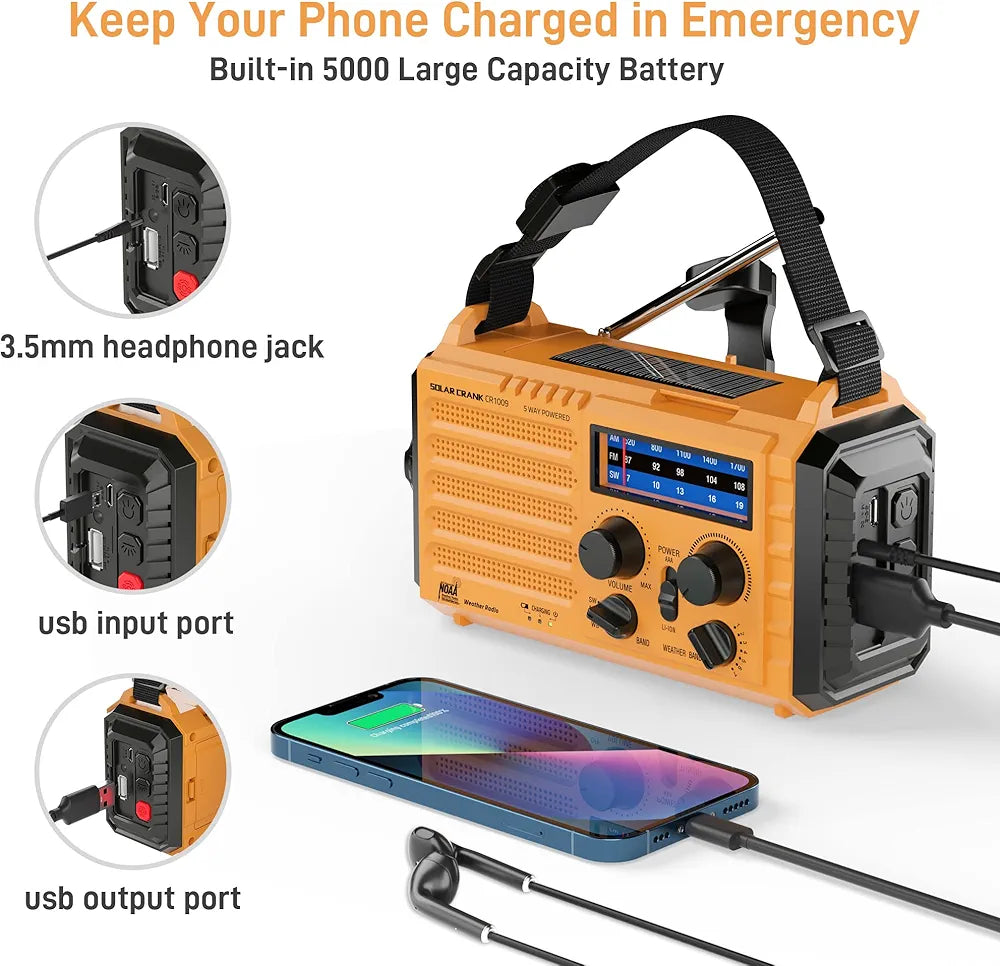 Emergency 5000mag powerbank Radio