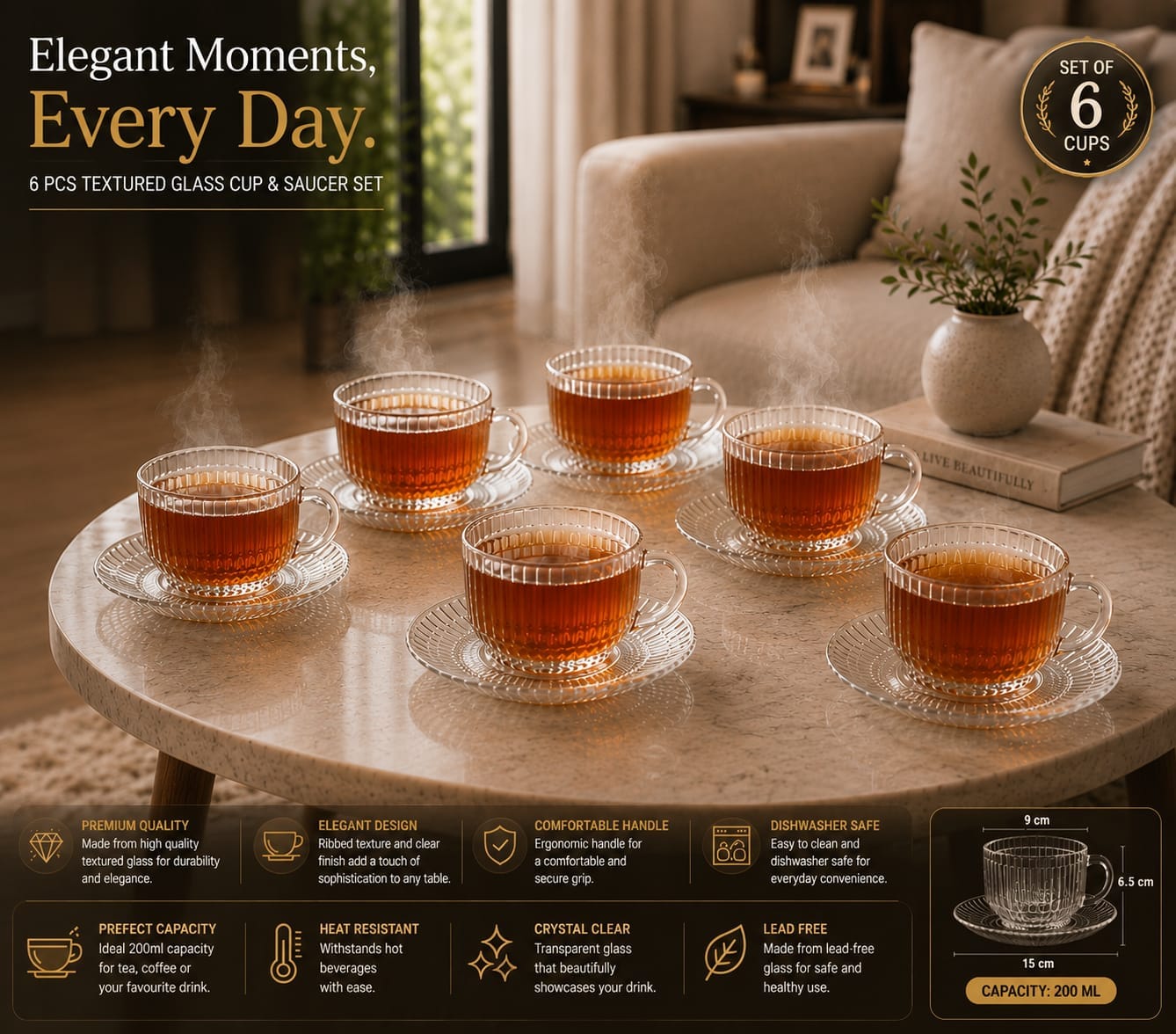Royal Design Tea Cups KW3487XL