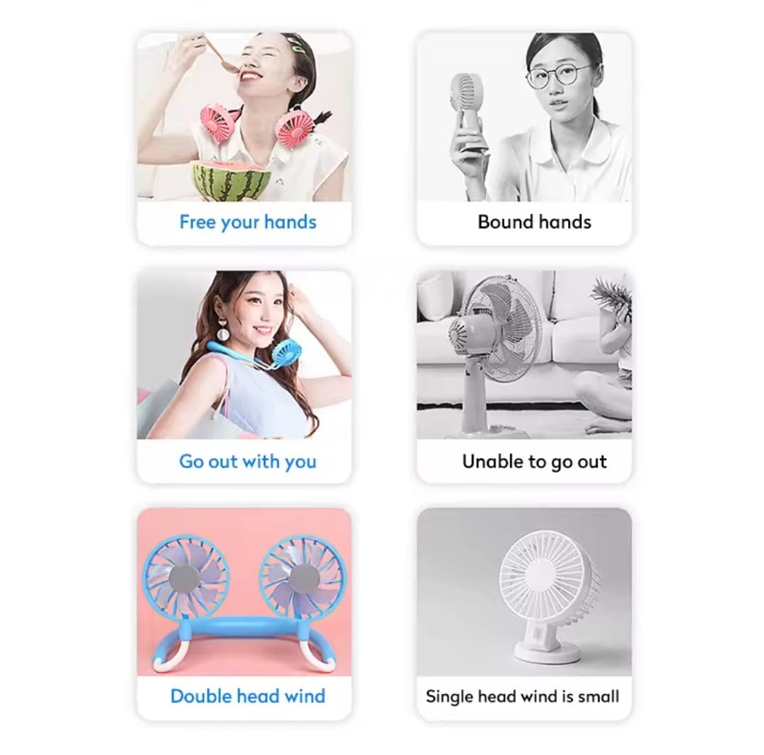 Rechargeable Neck Fan