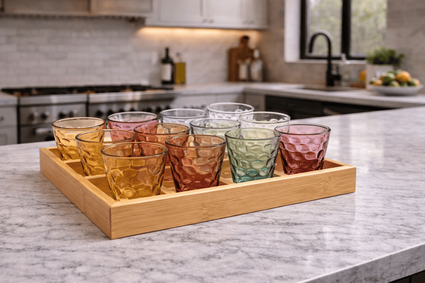 12 Glass Cups 74106QMX