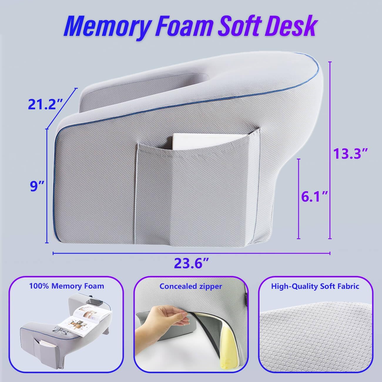 Memory Foam Sofa Desk HA6300