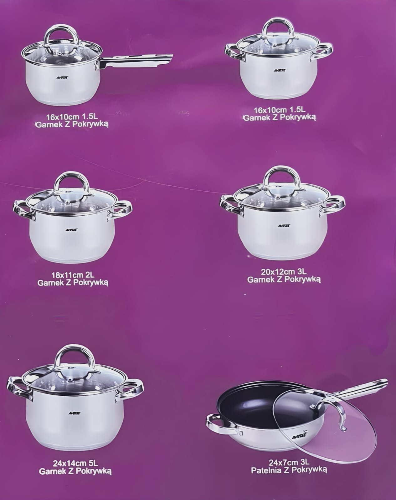 Avinas 6pcs Casserole Set KT2451