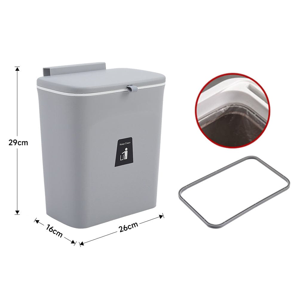 Hanging Flip Lid Trash Can KT6183ZP