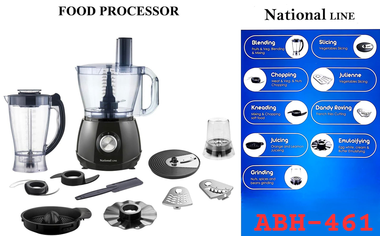 National Line 9in1 Kitchen Set 1000W