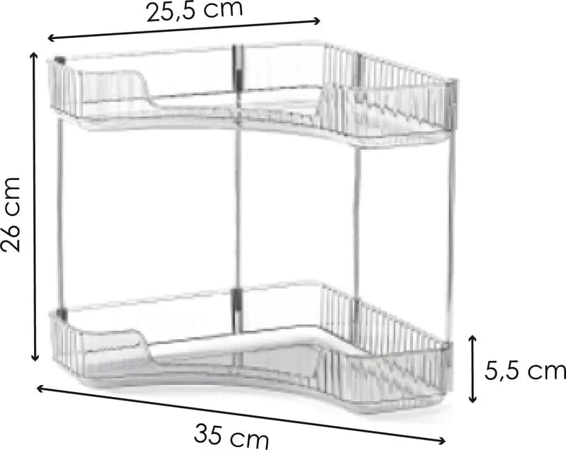 Meysa Plexi Organizer 2 Shelfs HA2246