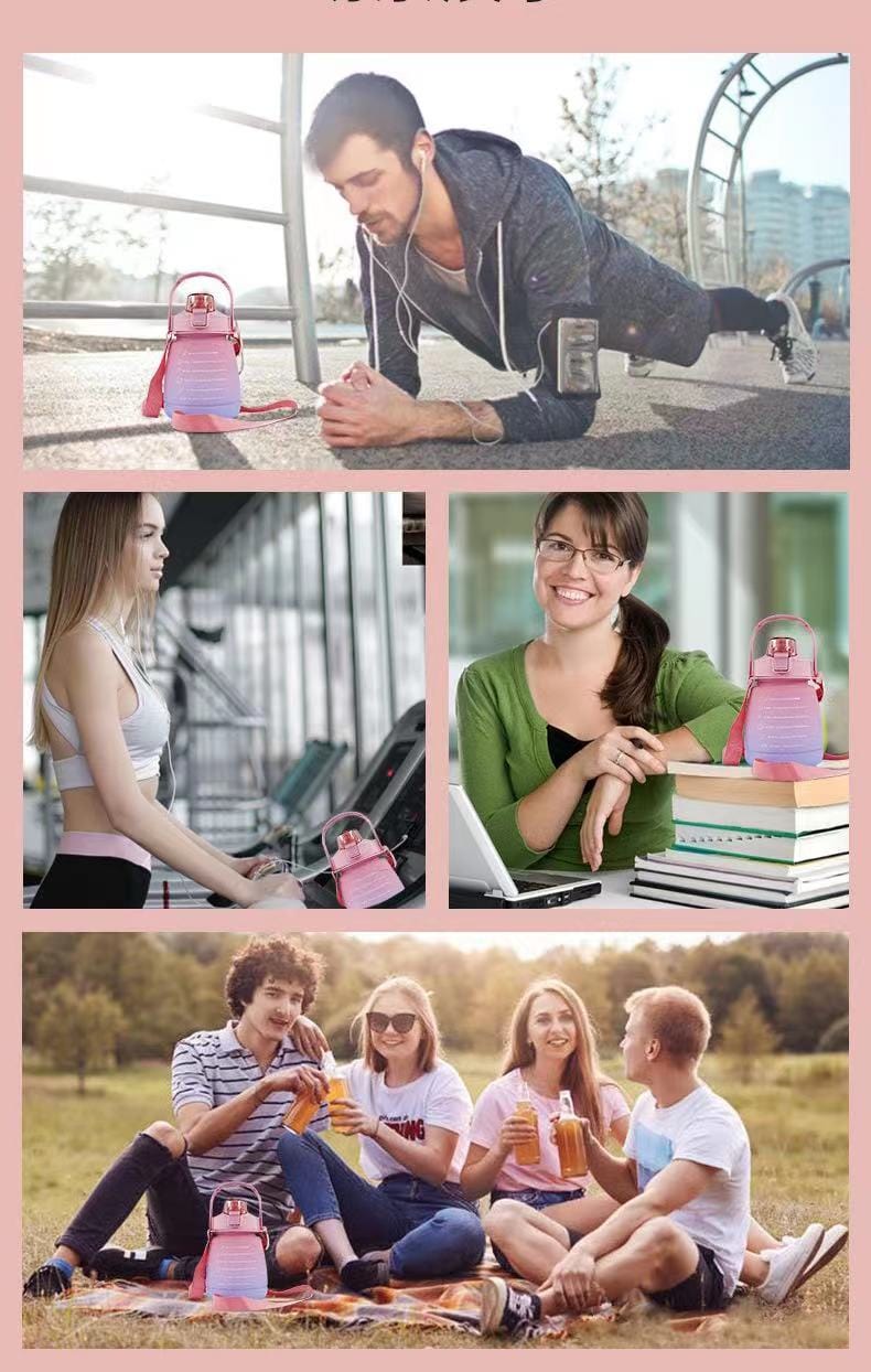 1300ml Motivatonal Water Bottle
