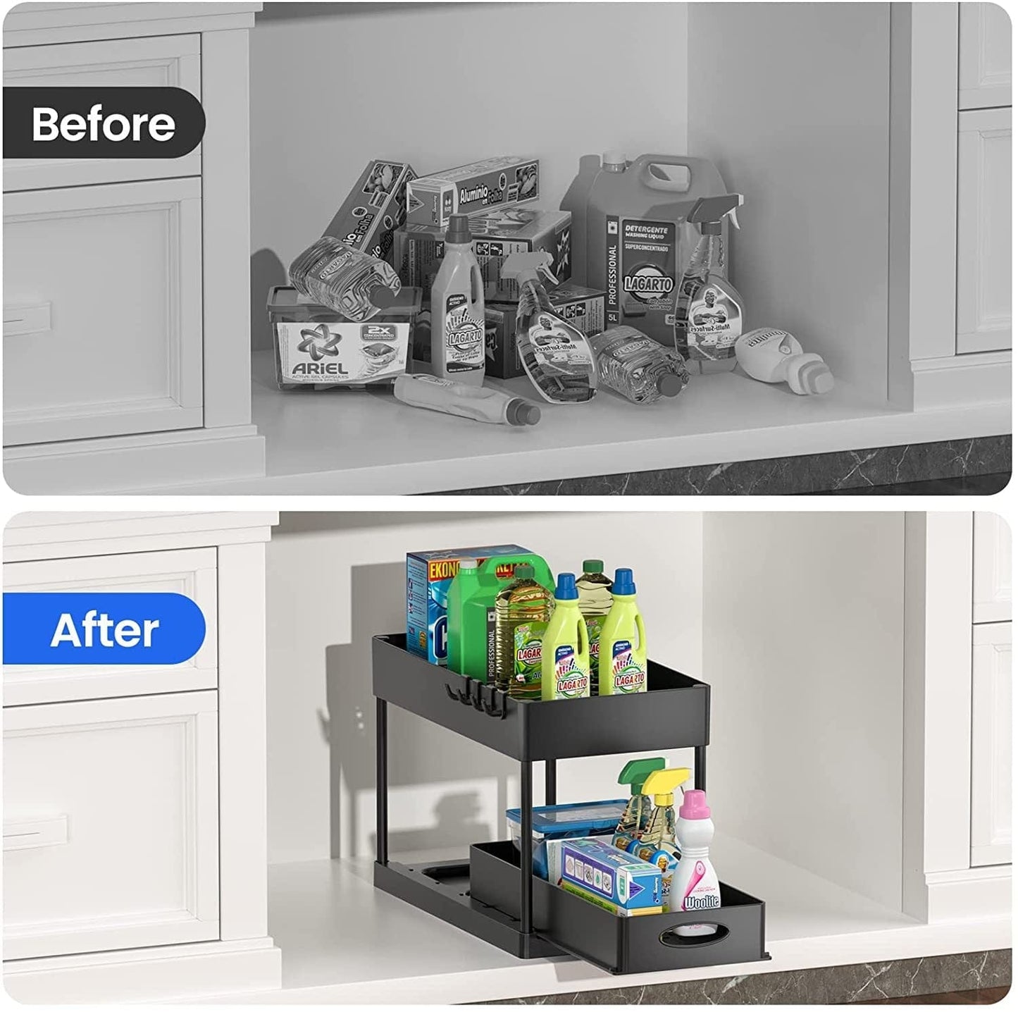 Bathroom Under Shelf Organizer