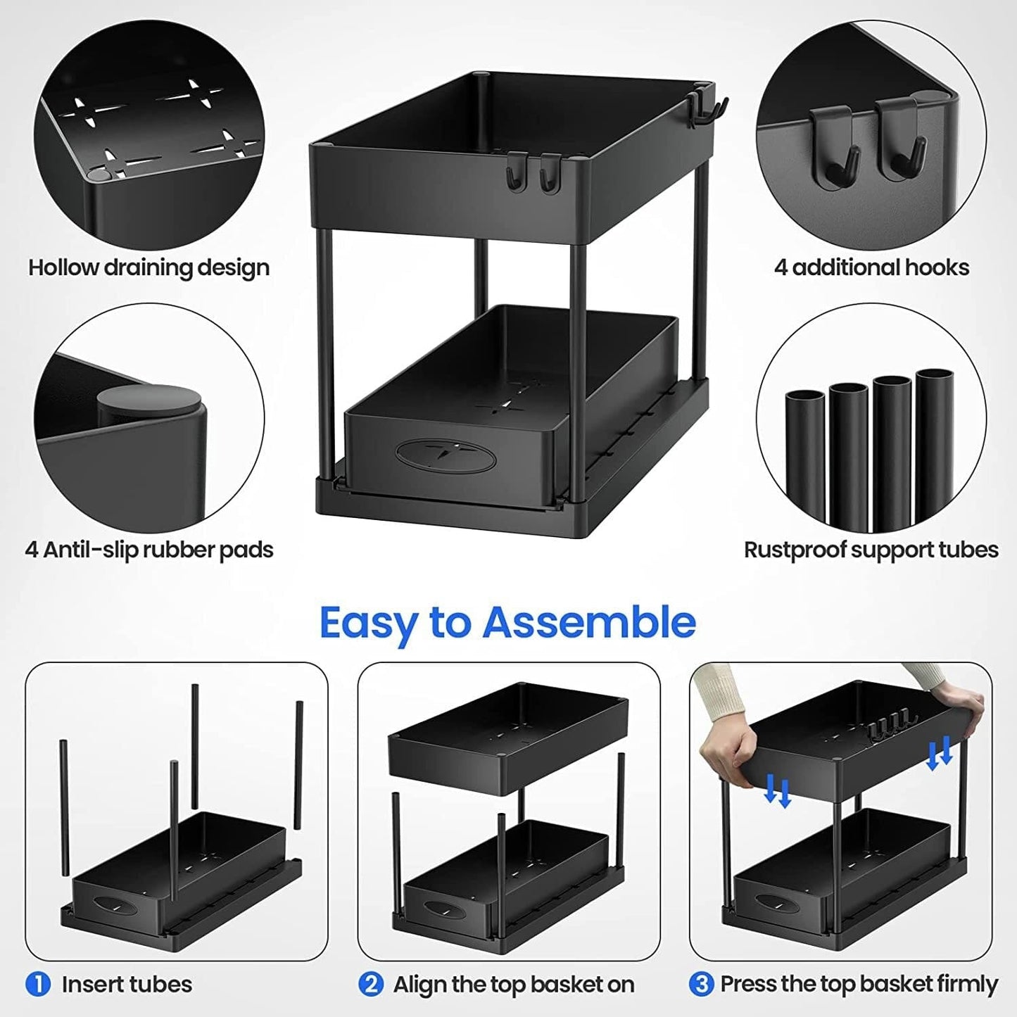 Bathroom Under Shelf Organizer