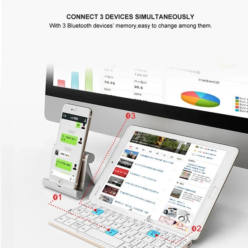 Wireless Foldable BOW Keyboard