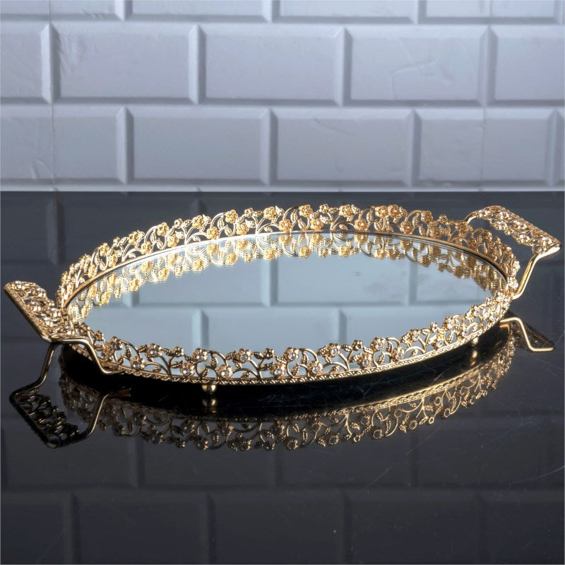 BZ-ELS28A Zeyve Diamond Large Oval Tray