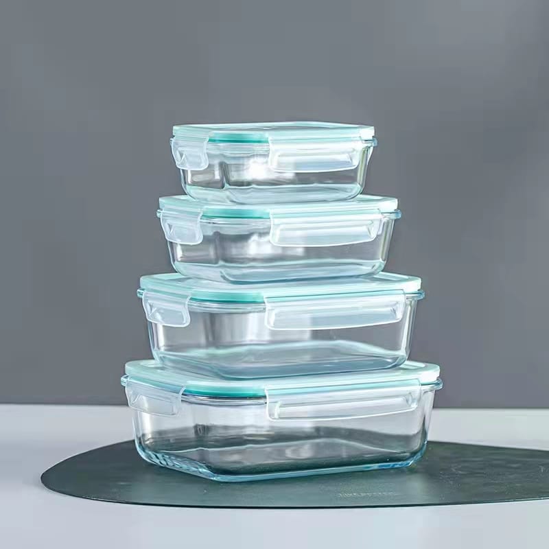 Glass Fridge Containers 4in1