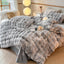 4PCS SET RABBIT FUR BED SHEET HA2291
