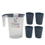 PLASTART JUG + 4 CUPS SU185