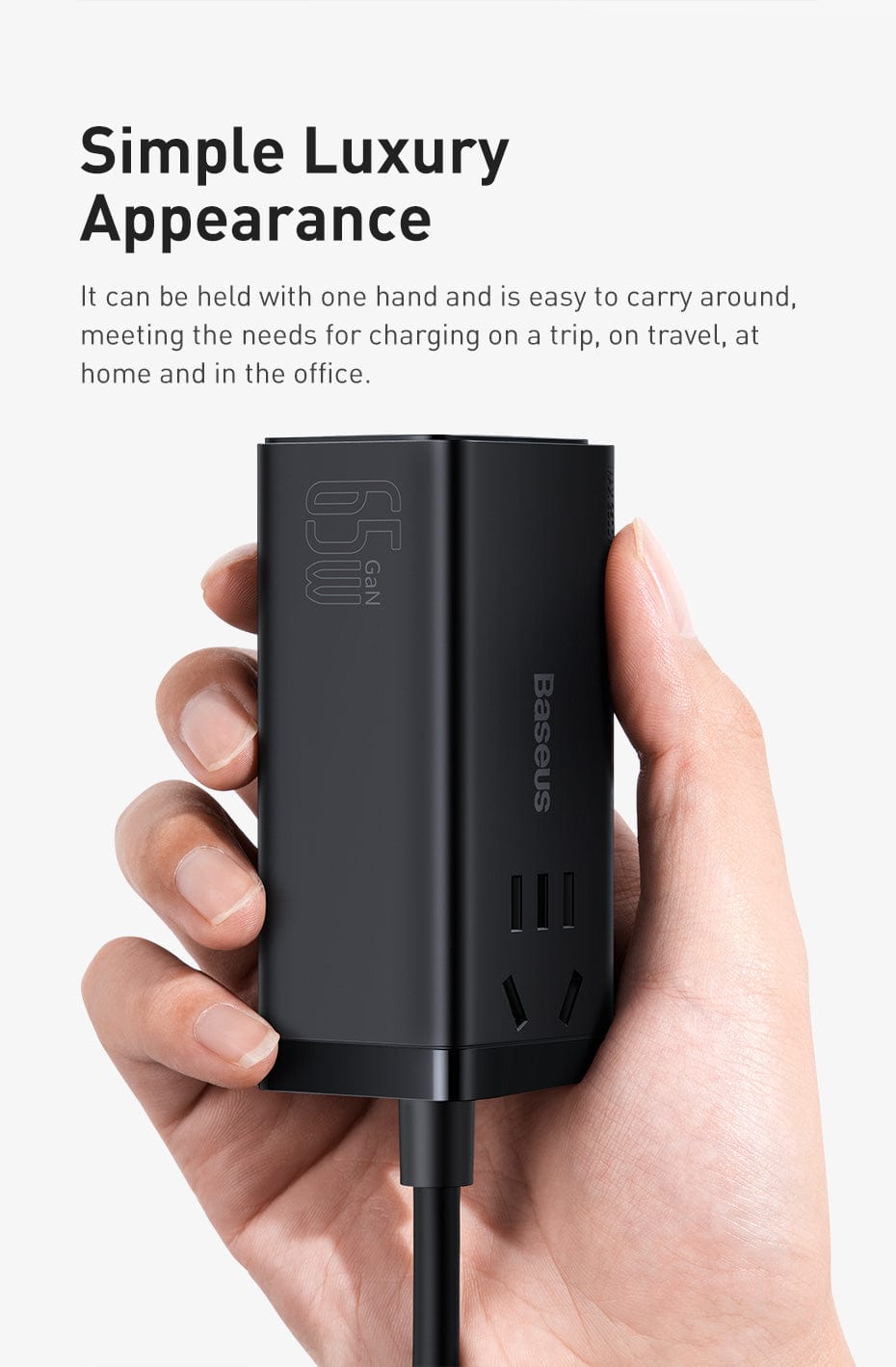 BASEUS DESKTOP POWER STRIP 65W  EA1080