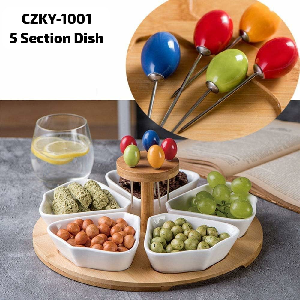 5 SECTION SERVING DISH