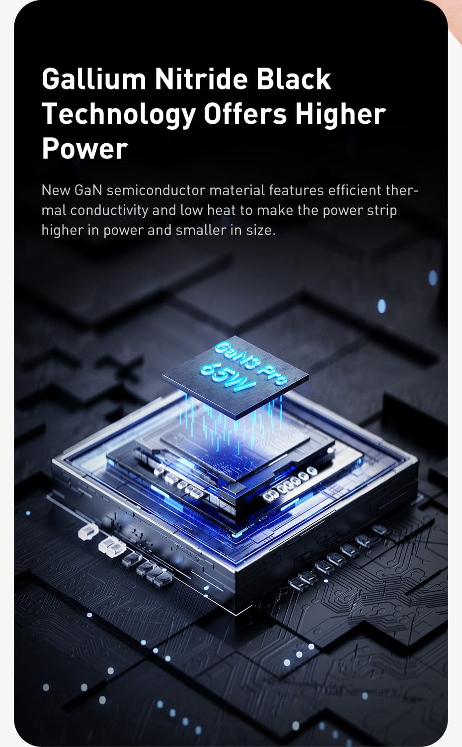 BASEUS DESKTOP POWER STRIP 65W  EA1080