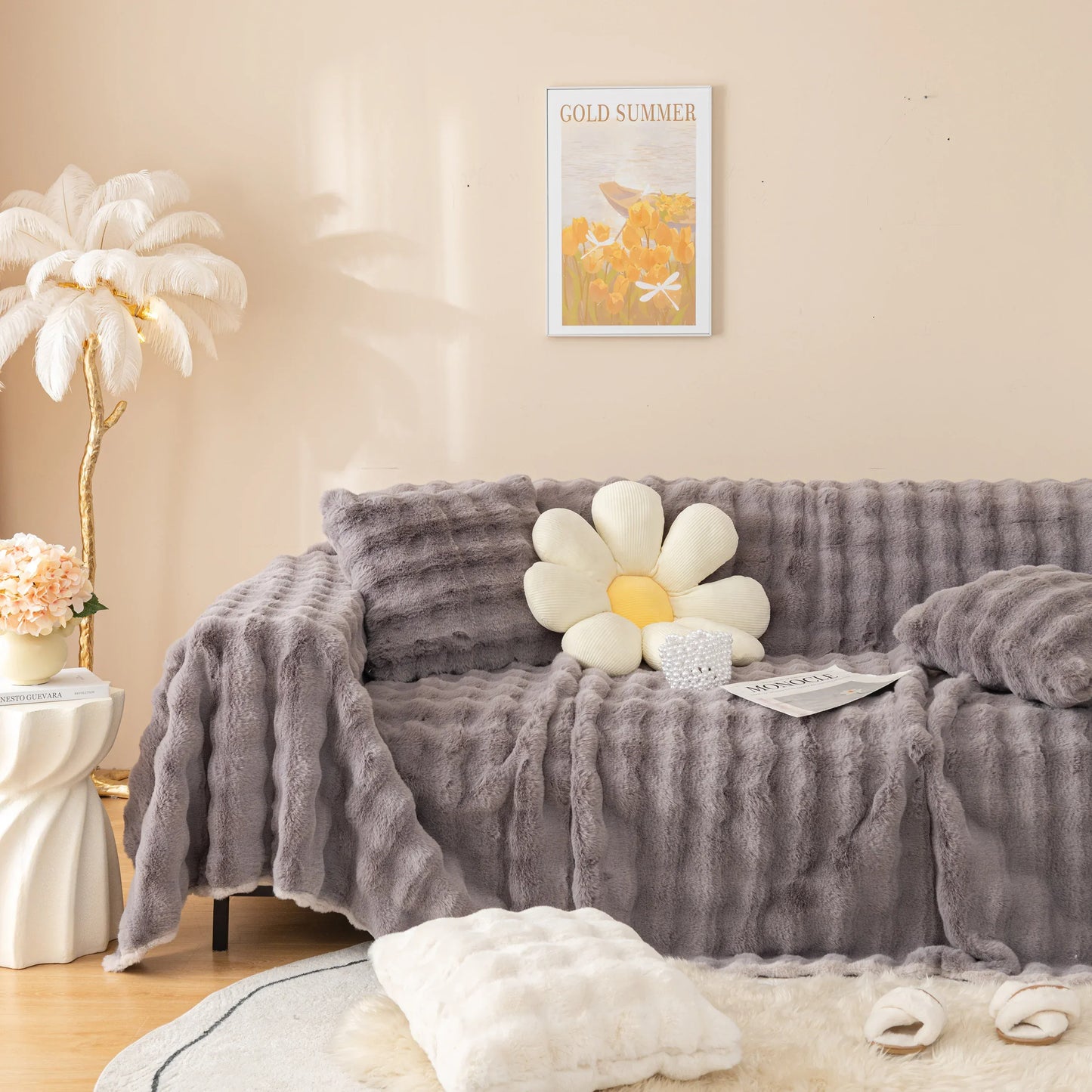 Sofa Cover Soft Blanker HA2292