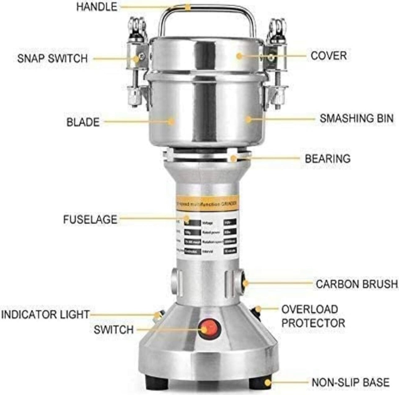 SILVER CREST POWDER GRINDER kt1246