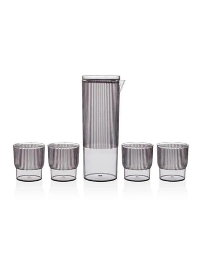 SAHRA 5-PIECE CRYSTAL PITCHER SET KT1079