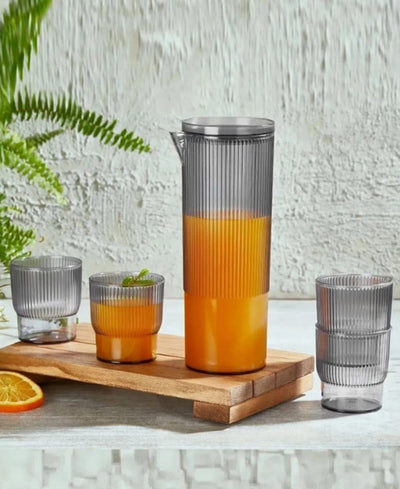 SAHRA 5-PIECE CRYSTAL PITCHER SET KT1079