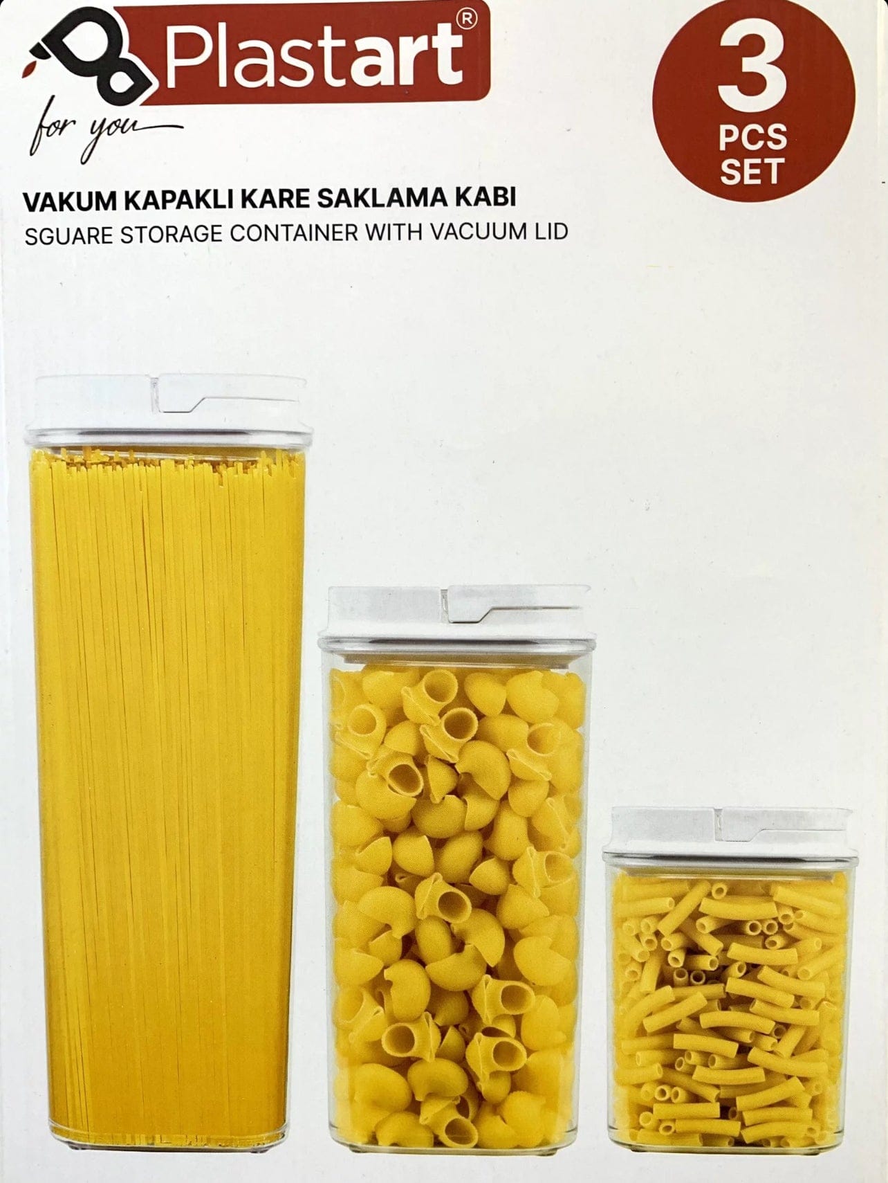 SQUARE STORAGE CONTAINER WITH VACCUM LID KT1276