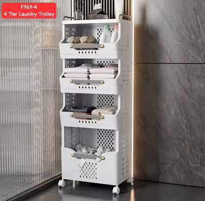 4 LAYERS LAUNDRY BASKET