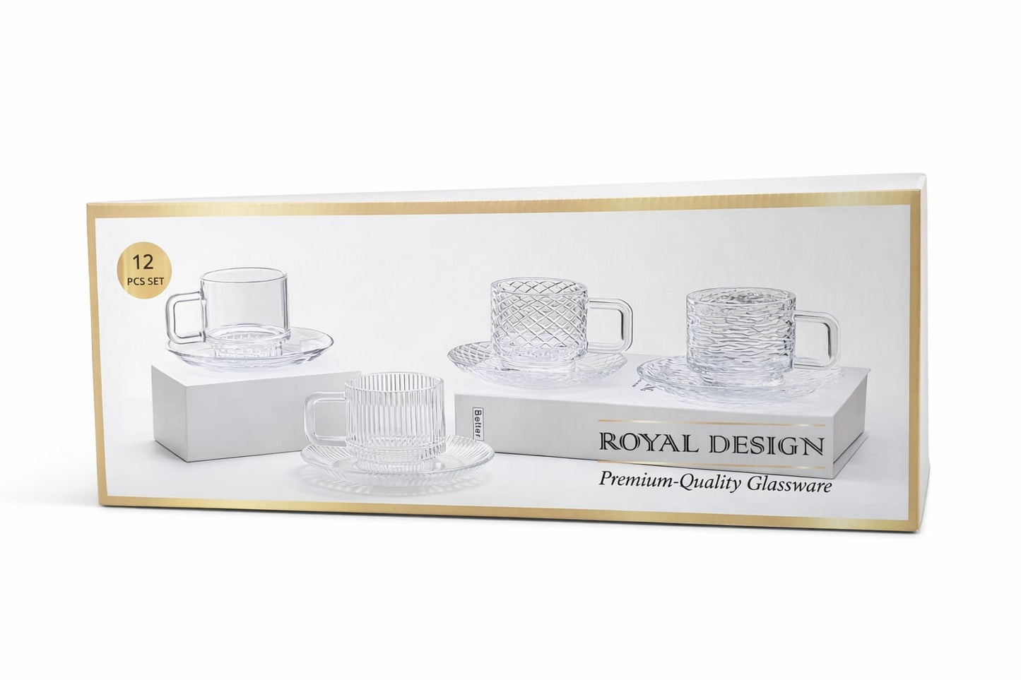 12 pcs Glass Coffee Set KW6702VD
