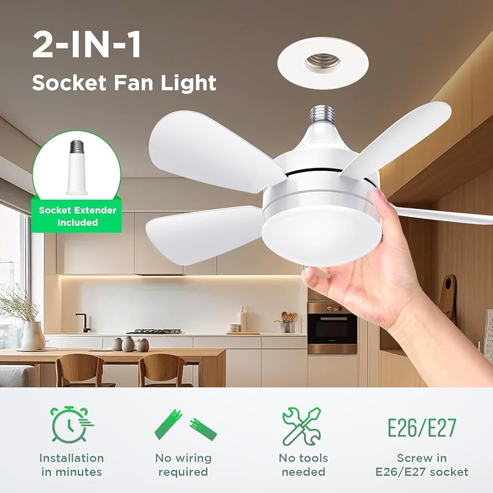 SOCKET FAN LIGHT HA2384