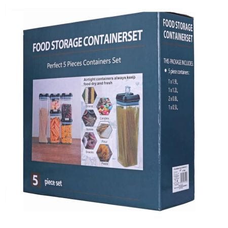 FOOD STORAGE CONTAINER SET 5 PCS KT1273