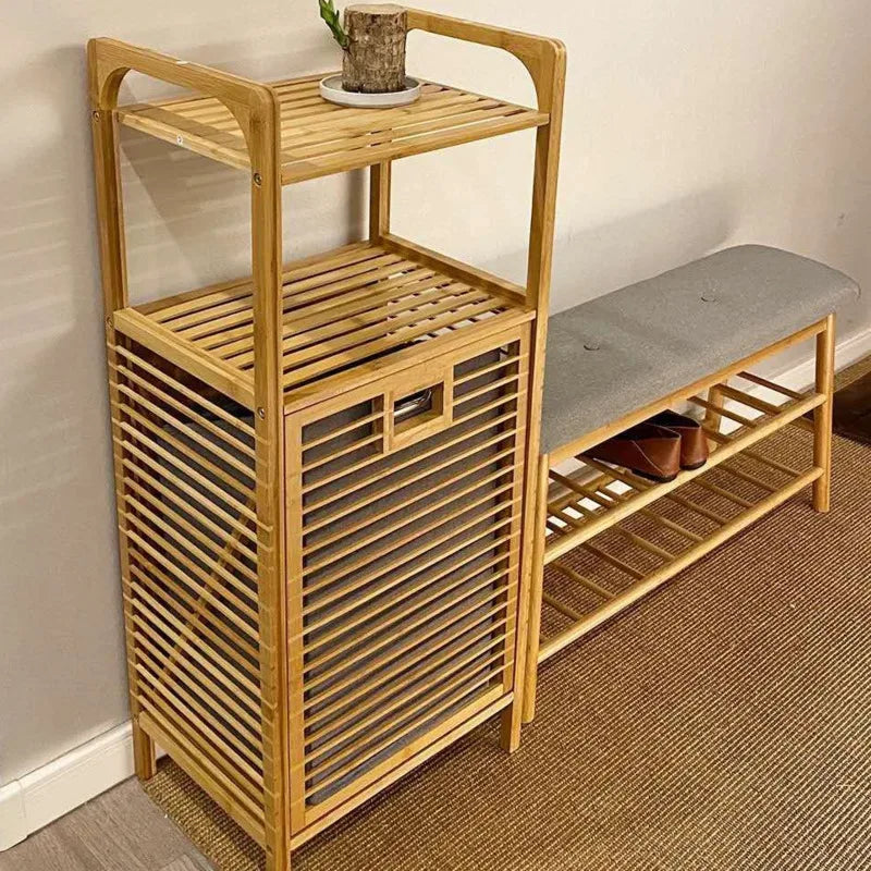 Wooden Clothes Storage Basket FR1677