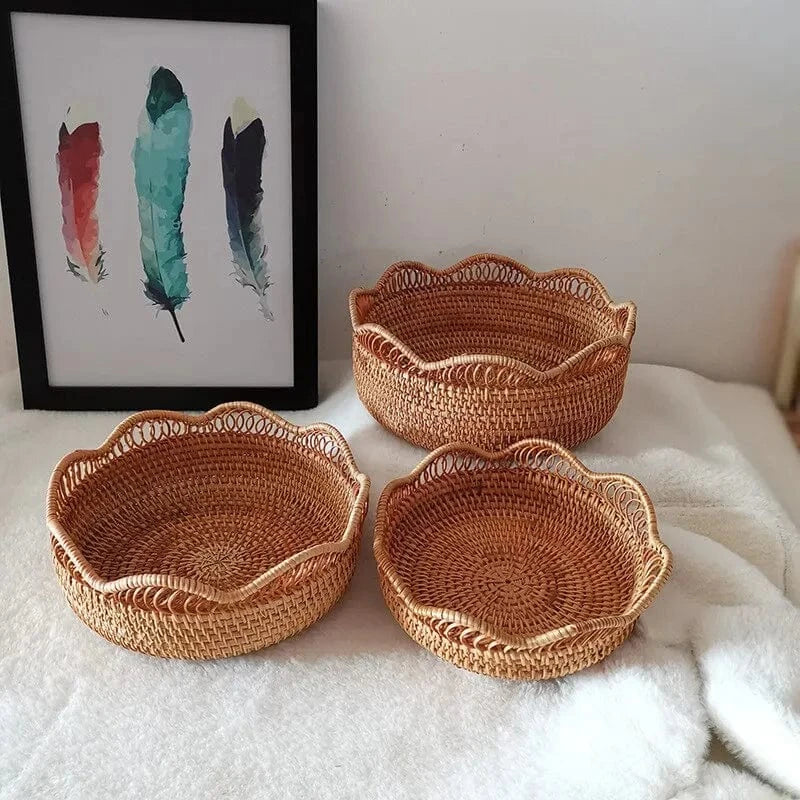 Hand-Woven Storage Basket 3PCS Set HA1298