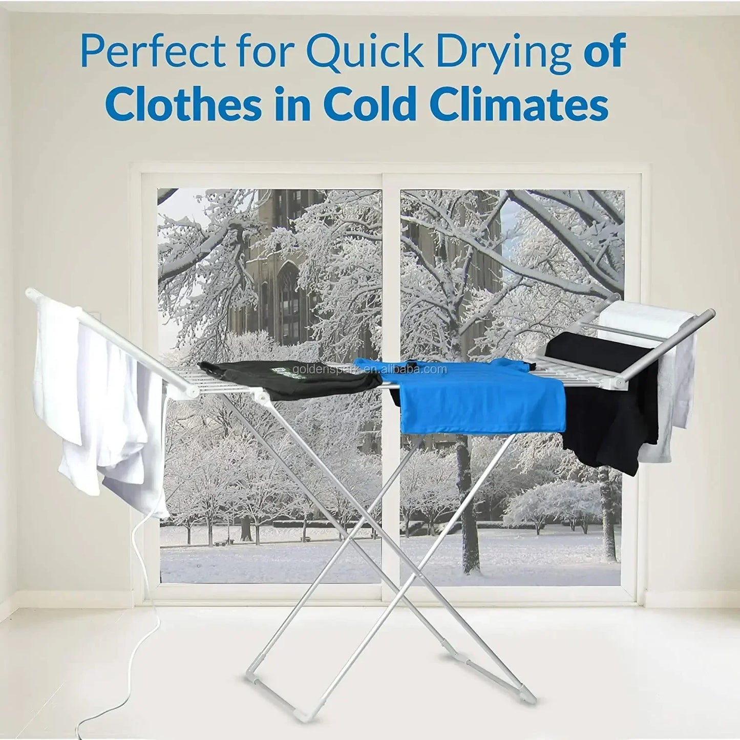 Heated clothes dryer