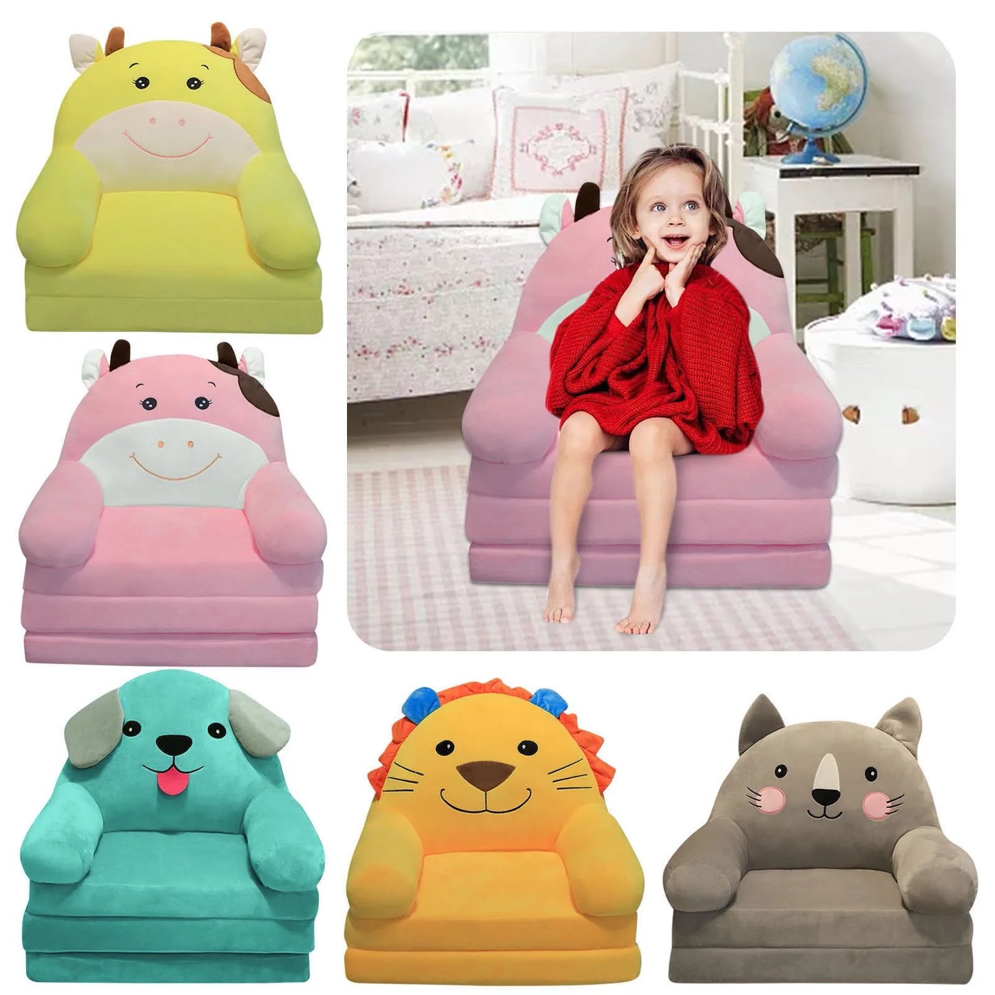 3 Layers Foldable Kids Sofa FR1622