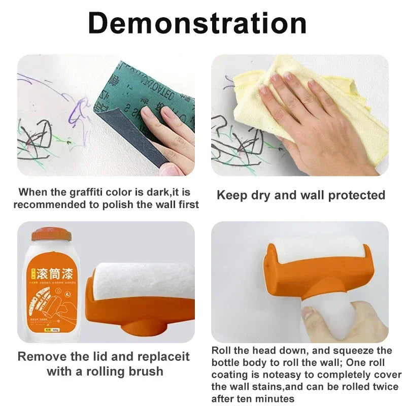 WHITE PAINT ROLLER CORRECTOR