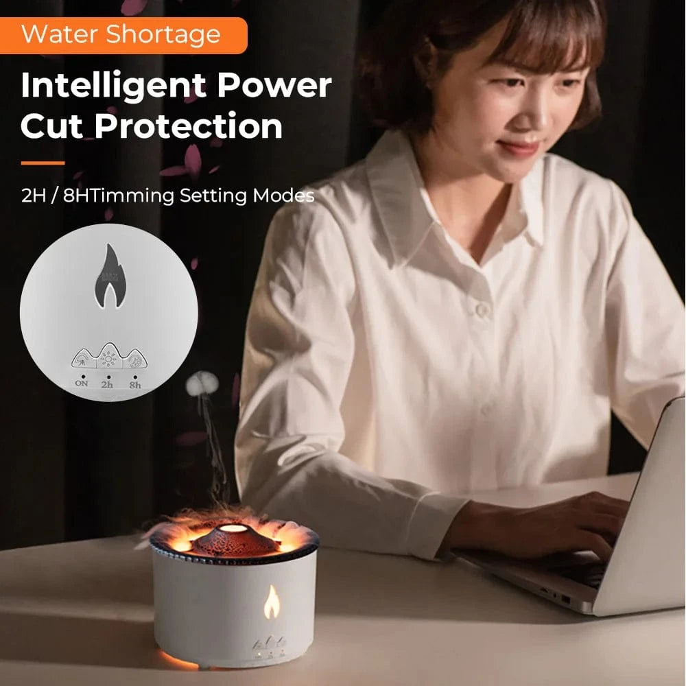 Volcanic Flame Humidifier and Diffuser HA1120