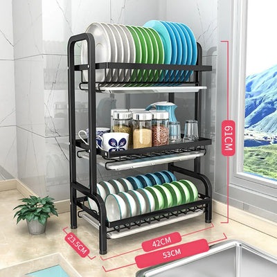 3-Tier Dish Drying Rack